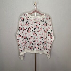 Draper James women's Natalie Sweatshirt & Short Set pajama Loungewear set XXL